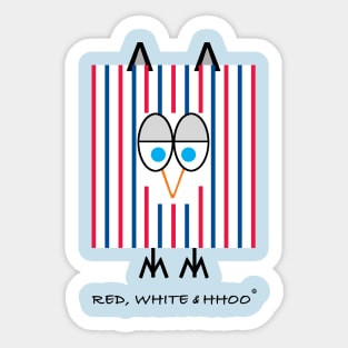 Red, White & Hhoo Sticker